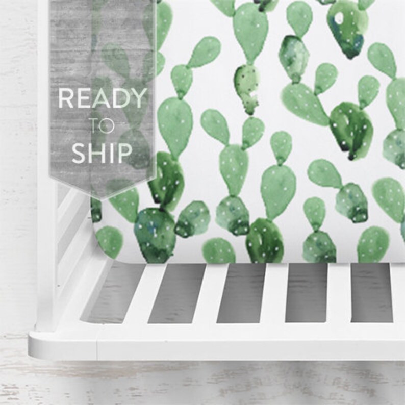 cactus crib sheets