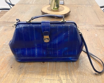 Stunning Vintage Eel Leather Handbag