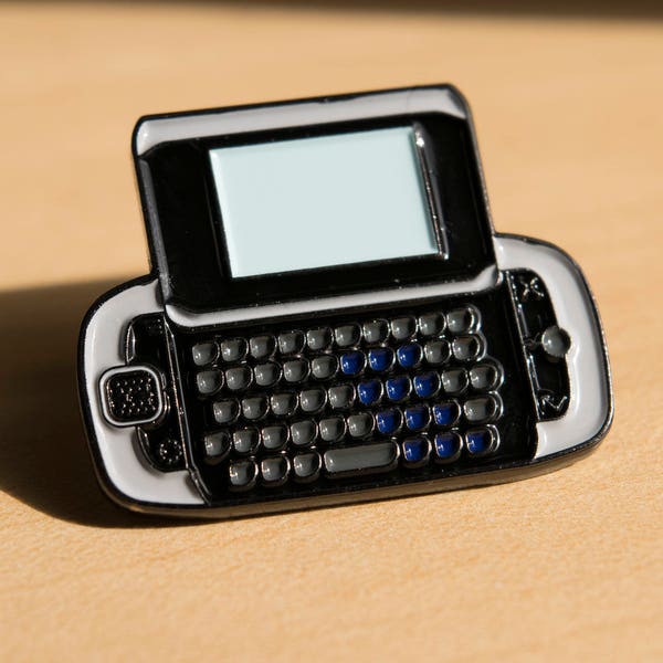 Almost Retro Sidekick Phone Enamel Pin - Cellphone Graveyard Series