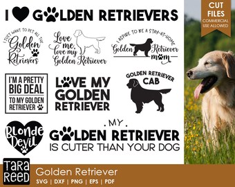 Download Golden retriever svg | Etsy