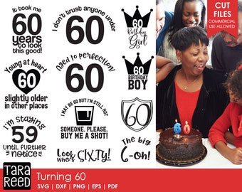 Download 60th birthday svg | Etsy