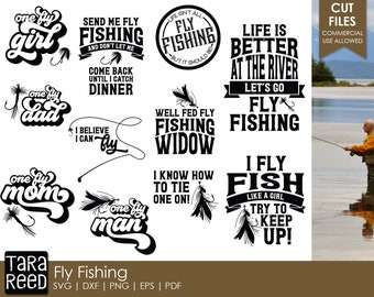 Download Fly fishing svg file | Etsy