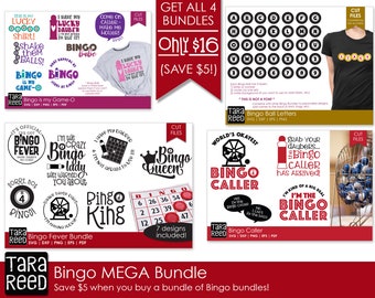 Bingo MEGA Bundle - Bingo SVG and Cut Files for Crafters