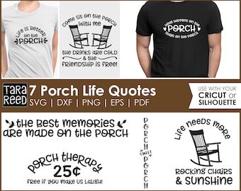 Porch Life - Front Porch SVG and Cut Files for Crafters