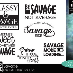 Savage SVG and Cut Files for Crafters