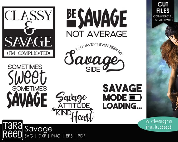 Savage SVG and Cut Files for Crafters