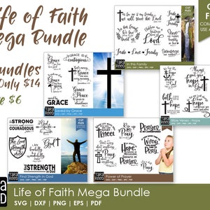 Life of Faith MEGA Bundle - Bible Verse SVG and Cut Files for Crafters