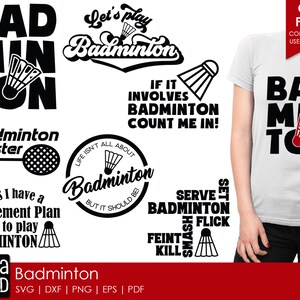Badminton  SVG and Cut Files for Crafters