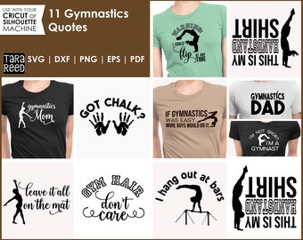 Gymnastics SVG and Cut Files for Crafters