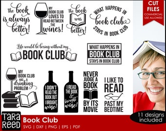 Book Club SVG and Cut Files for Crafters