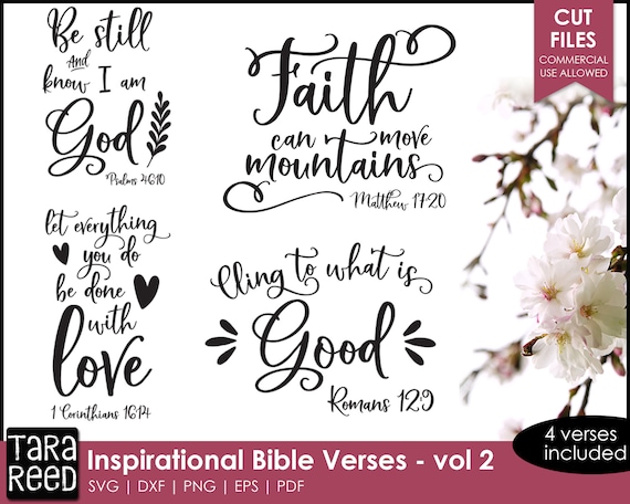 Inspirational Bible Verse SVG and Cut Files for Crafters