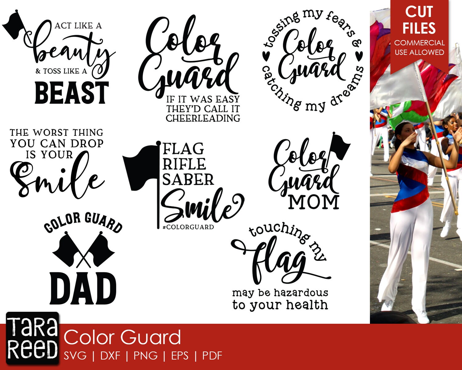 Download Color Guard Svg And Cut Files For Crafters Etsy