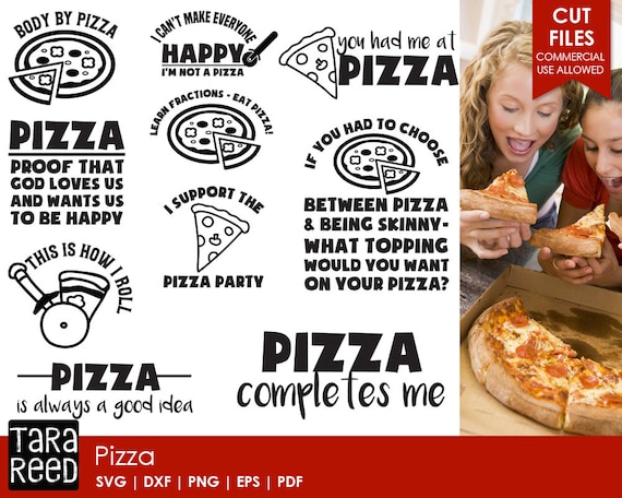 Pizza SVG and Cut Files for Crafters