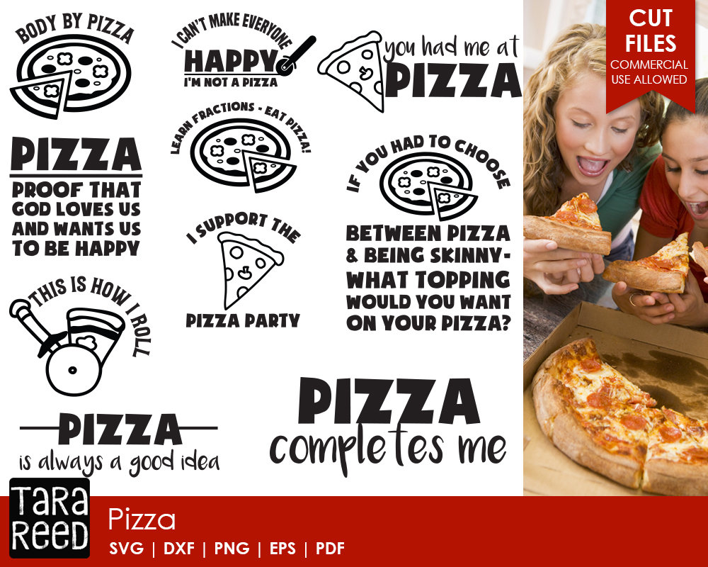 Pizza SVG and Cut Files for Crafters picture