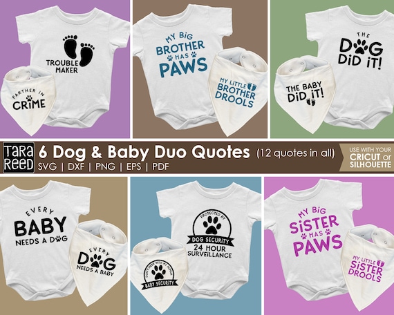 Dog and Baby Matching Outfits Dog Bandana Quotes Etsy Singapore