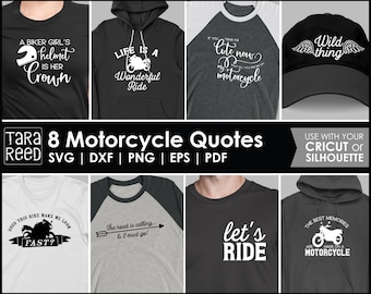 Motorcycle Quotes SVG Cut Files – Biker Sayings for Cricut