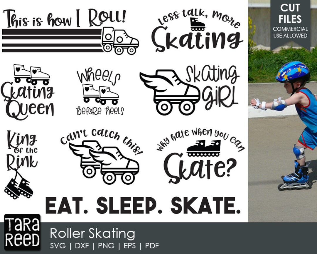 Roller Skating SVG and Cut Files for Crafters - Etsy