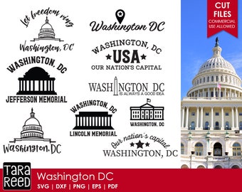 Washington DC SVG and Cut Files for Crafters