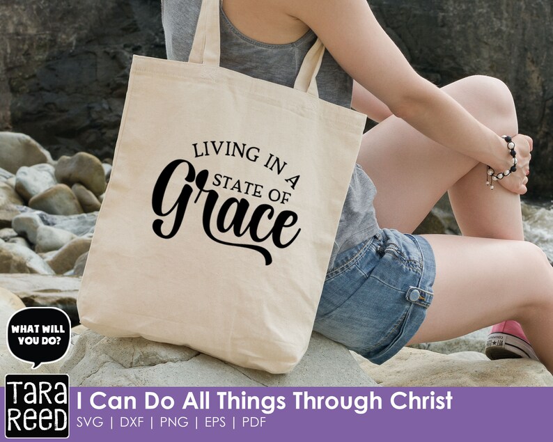 I Can Do All Things Through Christ Bible Verse SVG and Cut | Etsy