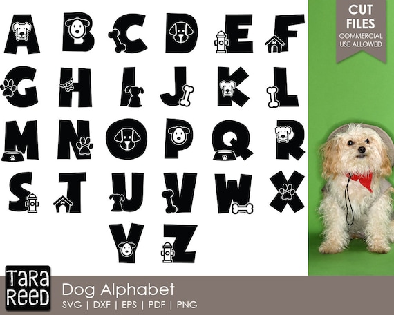 Download Dog Alphabet Dog Svg And Cut Files For Crafters Etsy PSD Mockup Templates