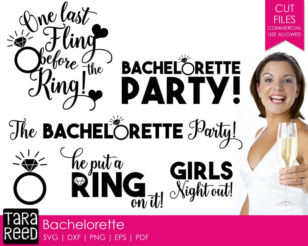 Bachelorette SVG and Cut Files for Crafters - Etsy