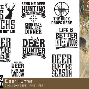 Deer Hunter - Hunting SVG and Cut Files for Crafters