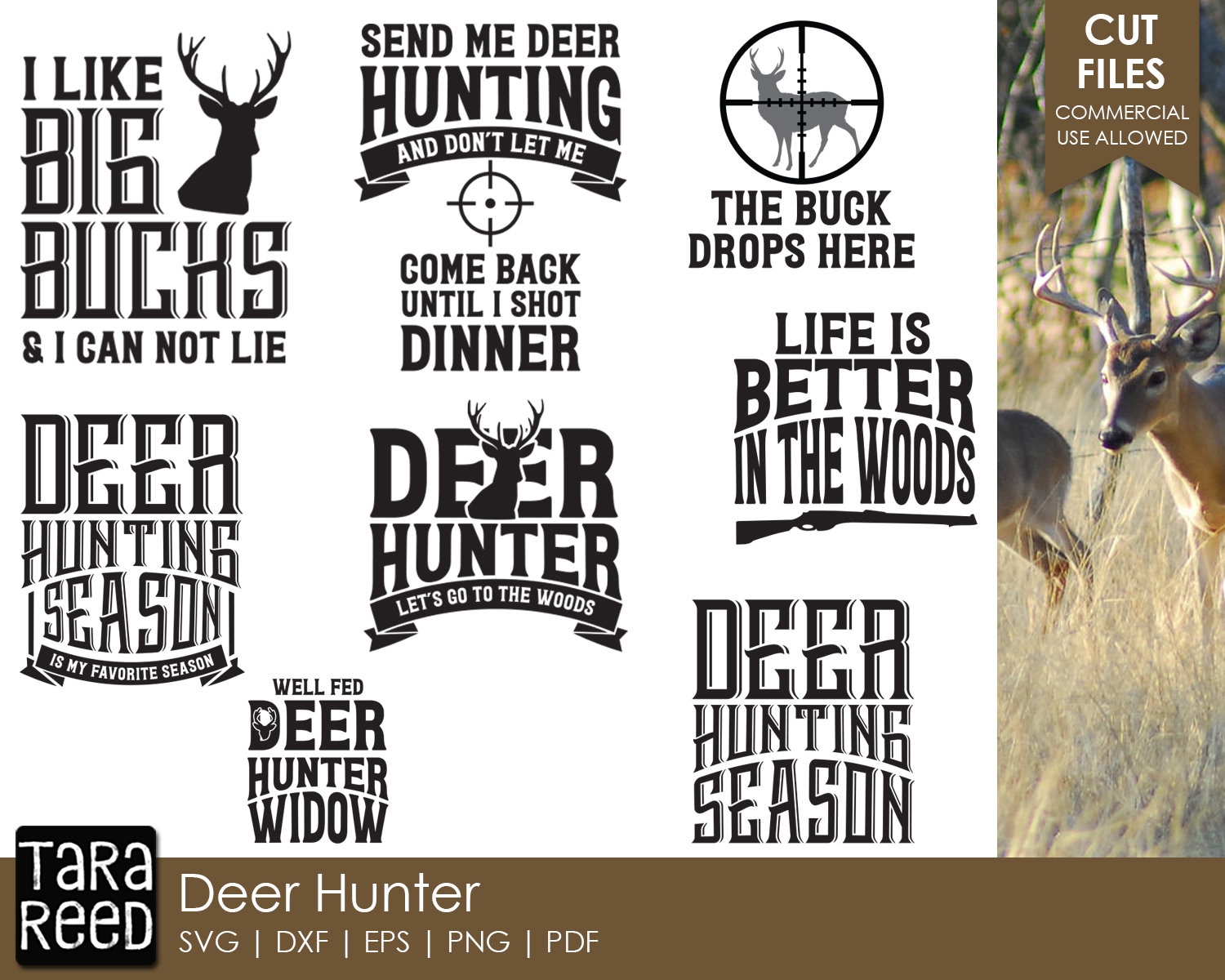 Deer Hunter - Hunting SVG and Cut Files for Crafters