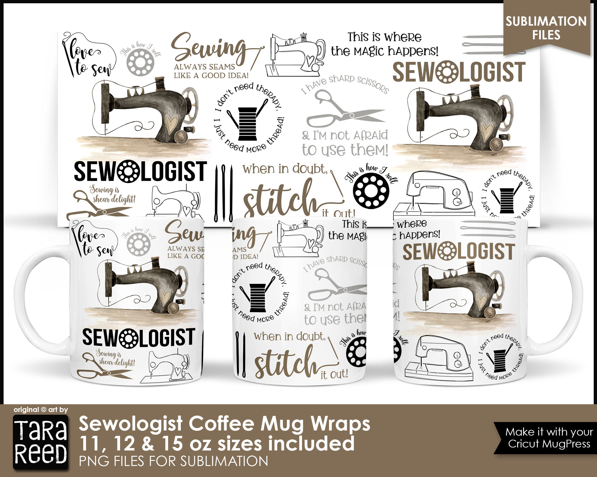 Sewing Mug Sewing Gifts for Women Sewing Coffee Mug Seamstress