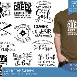 Love the Creek - Creek SVG and Cut Files for Crafters
