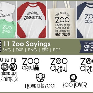 This is My Zoo - Zoo SVG and Cut Files for Crafters