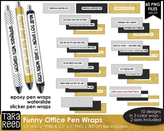 Funny Office Pen Wrap Bundle