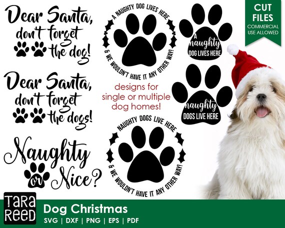 Download Dog Christmas Dog Svg And Cut Files For Crafters Etsy