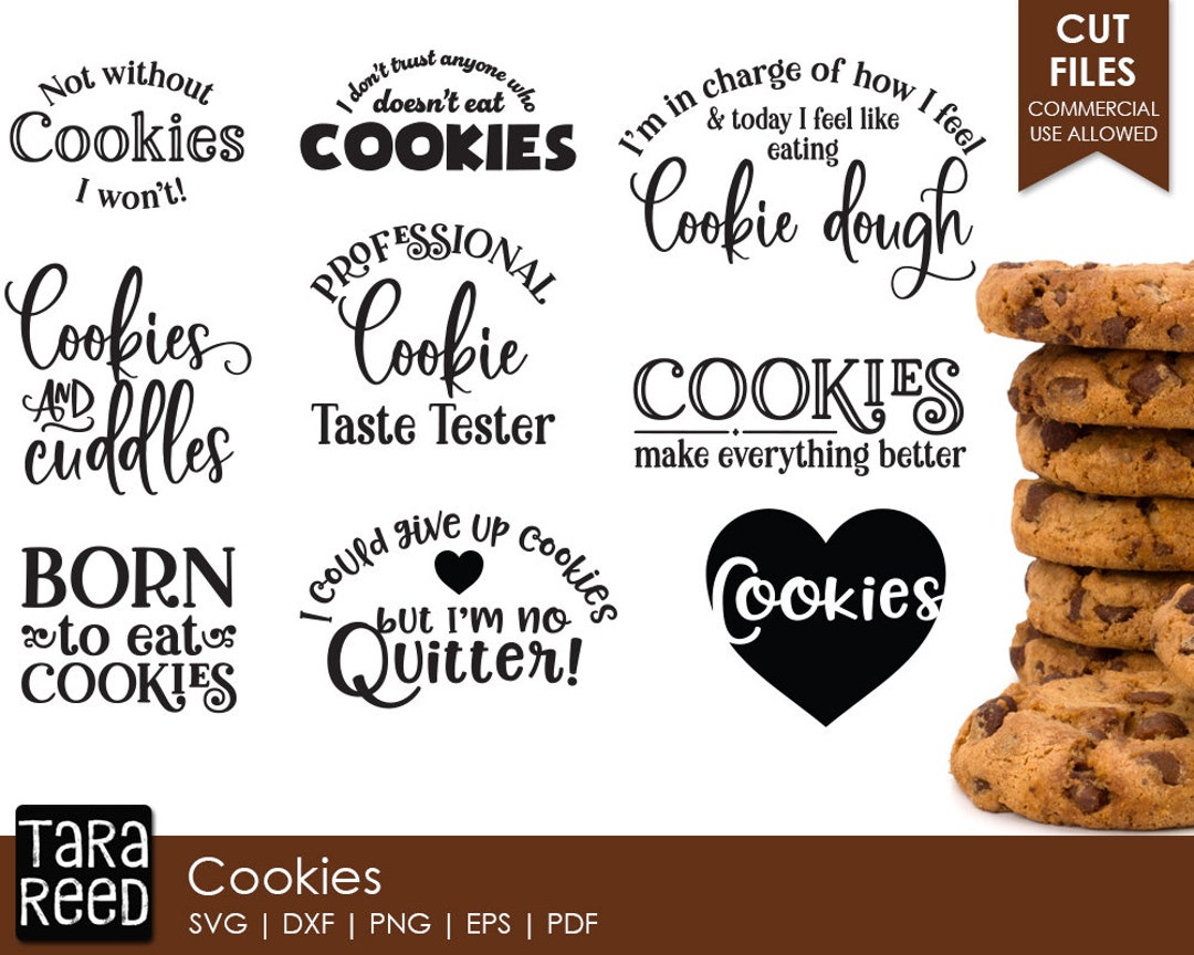 Cookie SVG and Cut Files for Crafters Cookie Jar Designs Etsy