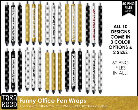 Funny Office Pen Wrap Bundle