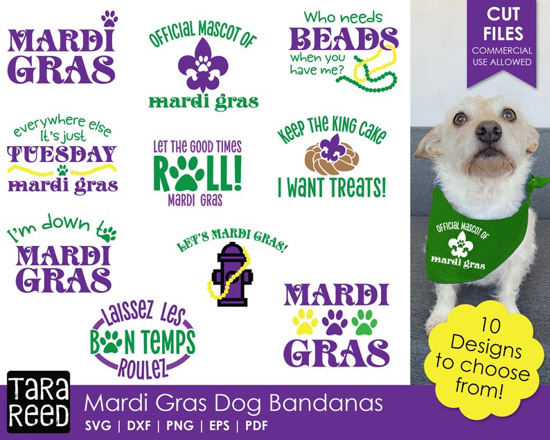 mardi gras dog embroidery designs