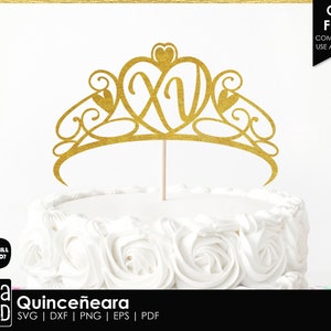 Quinceanera cake topper for Cricut