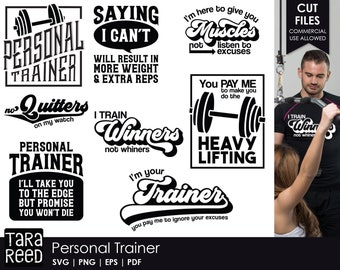 Personal Trainer - Fitness SVG and Cut Files for Crafters