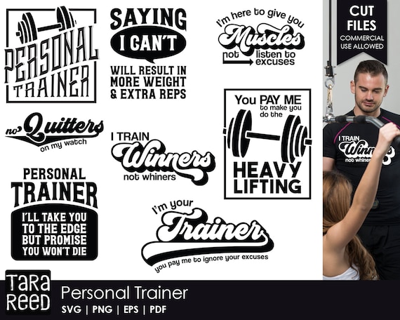 Personal Trainer - Fitness SVG and Cut Files for Crafters