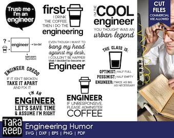 Engineering Humor - Engineer SVG and Cut Files for Crafters