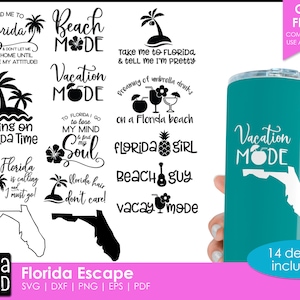 Florida Escape - Florida SVG und Schnitt Dateien für Handwerker