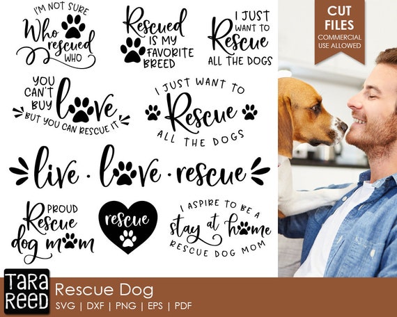 Download Rescue Dog Dog Svg And Cut Files For Crafters Etsy