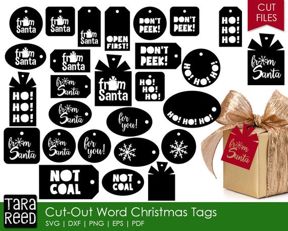 Download Christmas Gift Tags Christmas Svg And Cut Files For Crafters Etsy