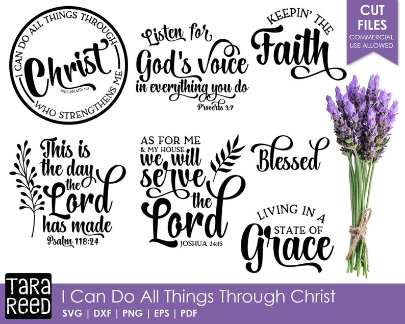 Download I Can Do All Things Through Christ svg Bible Verse SVG and | Etsy