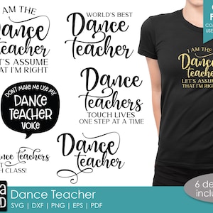 Dance Teacher - Cut Files for Crafters