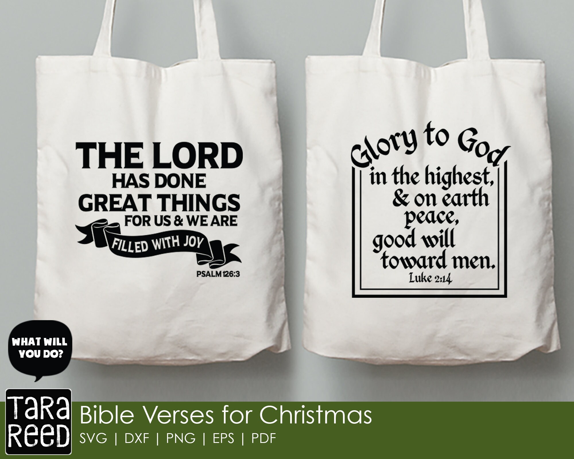 Christmas Bible Verse SVG Cut Files – Holiday Decor (digital Download ...