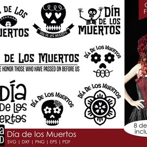 Fichiers SVG et fichiers de coupe Dia de los Muertos pour les artisans