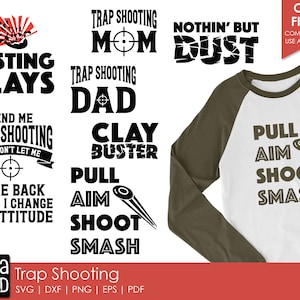 Trap Shooting SVG e arquivos cortados para artesãos