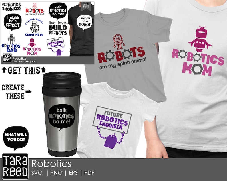 Robotics Rocking Svg Robotics - SVG and Cut Files for Crafters - Etsy
