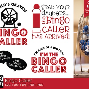 Appel de bingo - Bingo SVG et fichiers de découpe pour les artisans