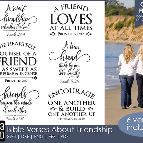 Bible verse on friendship svg Etsy Österreich